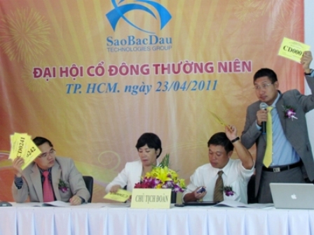 Sao Bắc Đẩu tổ chức thành công đại hội cổ đông thường niên 2011