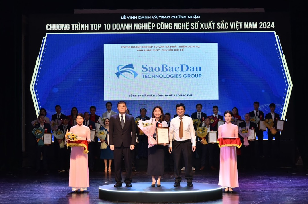 Sao Bắc Đẩu tiếp tục đạt Top 10 doanh nghiệp tư vấn và phát triển dịch vụ, giải pháp CNTT và chuyển đổi số