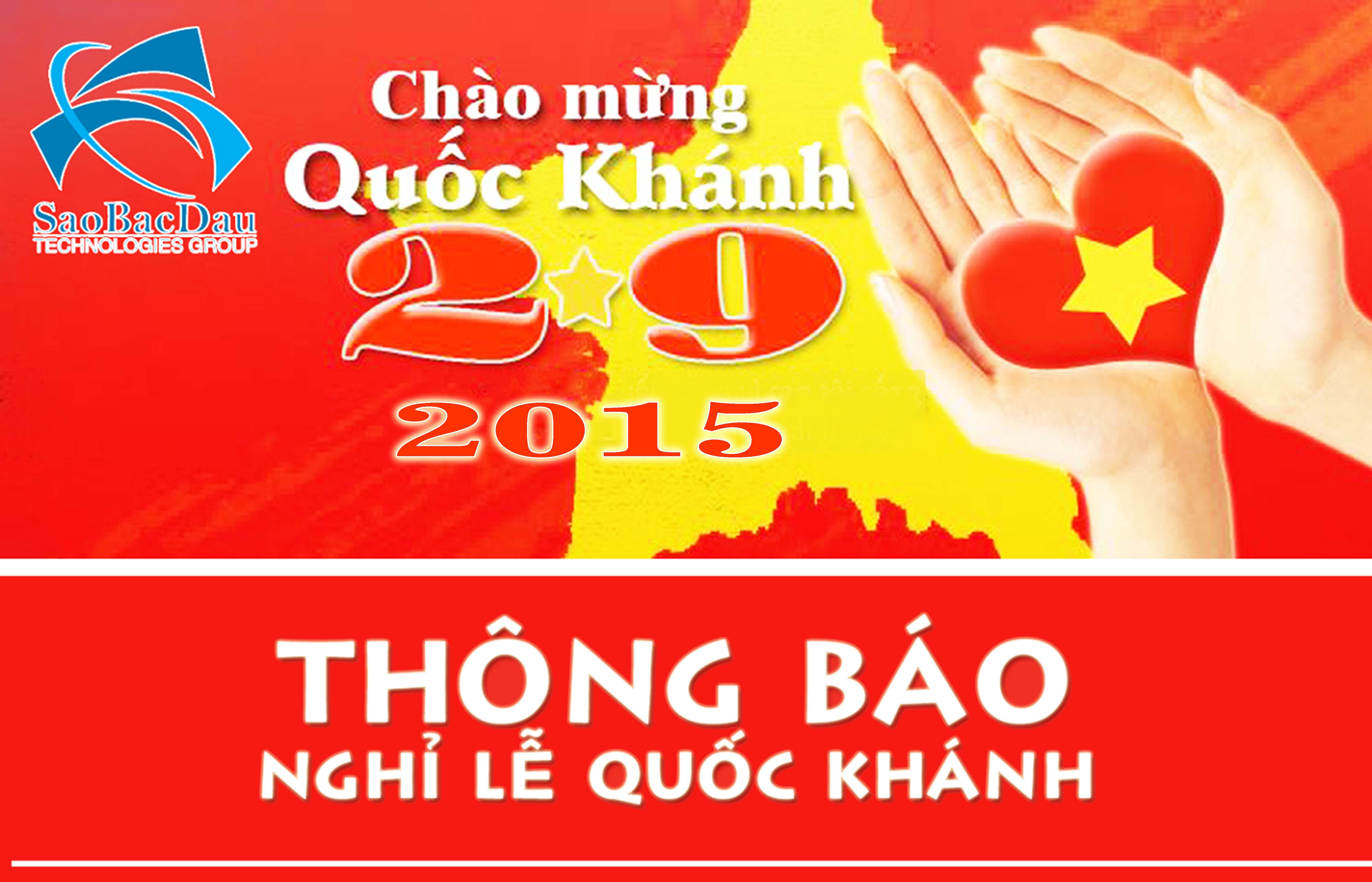 Thông báo nghỉ lễ Quốc Khánh 02/09/2014